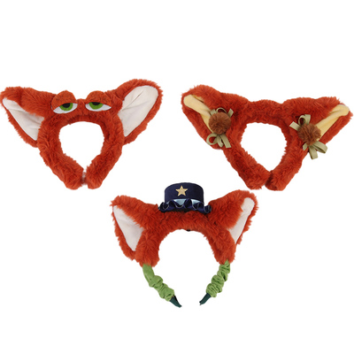 尼克狐狸头箍耳朵头饰发箍头饰