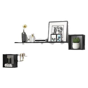 墙上置物架客厅电视背景墙装饰架壁挂创意格子墙壁柜卧室墙面隔板