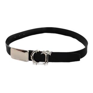 CulturE原创小众先锋立体金属皮带不规则拼接设计感潮流腰带男女