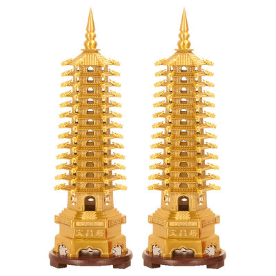 文昌塔纯铜13层的摆件铜制9九层