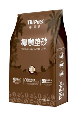蒂佩思椰咖垫砂木粒垫料去尿骚