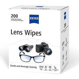 ZEISS蔡司擦镜纸200片镜片镜头眼镜清洁湿巾相机擦拭专用一次性布