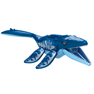 方橙积木儿童益智力拼装深海大逃亡模型轮船玩具男孩恐龙拼图礼物