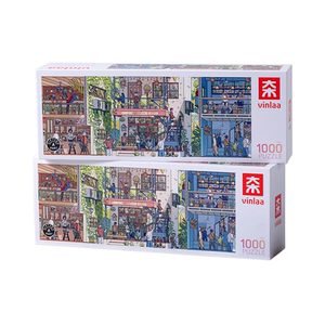 VINLAA为㚓1000片拼图缤纷都市