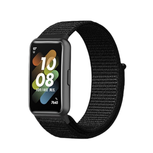 适用于华为手环10/9/8表带尼龙编织回环魔术贴智能运动手环band7腕带擎云HA580七代磁吸扣高级简约男女替换带