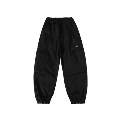 男童长裤工装裤收口裤子加绒秋冬