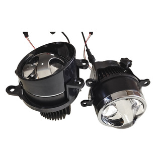 汽车改装LED三直射激光透镜双色外置射灯远近一体专用雾灯透镜