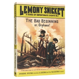 悲惨的开始 英文原版 The Bad Beginning 波特莱尔大冒险系列 电影雷蒙斯尼奇的不幸历险原著小说 进口原版英语书籍悲惨世界