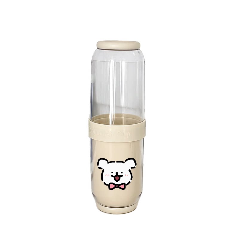 可爱漱口杯三合一套装牙刷收纳盒