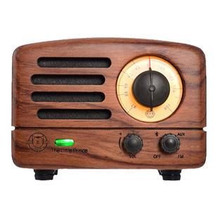 猫王音响 小王子原木创意复古便携无线蓝牙音箱 胡桃木迷你小音响