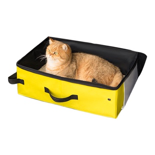猫砂盆折叠外出便携式超大号防外溅防臭全封闭车载幼猫临时猫厕所