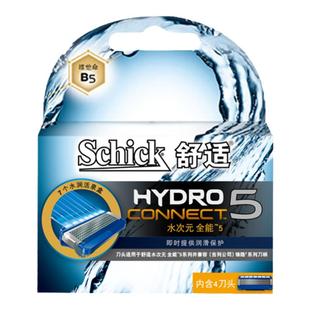 Schick舒适剃须刀水次元全能hydro connect刮胡刀5层刀片替换刀头