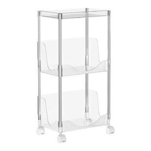 桌下书架落地置物架可移动小推车家用书桌面书本书籍收纳架子多层