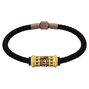 诺诗珠宝六字真言黄金手链足金转运珠本命年红绳情侣款送男友礼物