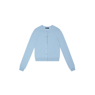 100%绵羊毛针织开衫外套