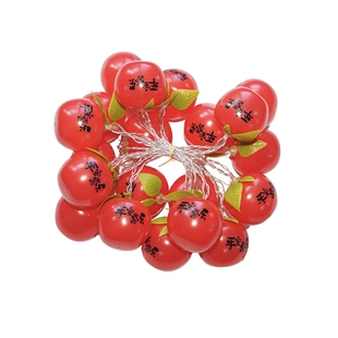 2026贺年装饰灯春节马年氛围布置柿子过年气氛彩灯串柿柿如意挂饰