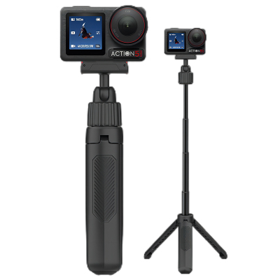 适用大疆Osmo Action 5 Pro运动相机磁吸快拆一体式迷你三脚架手持杆云台横竖屏自拍杆延长支架