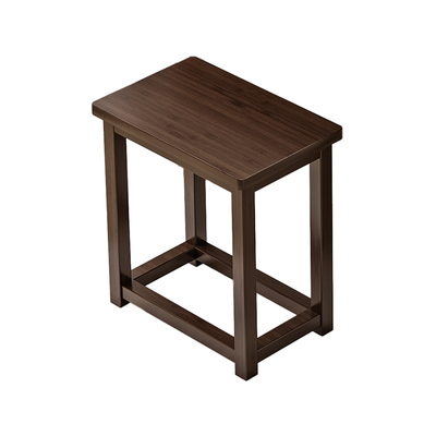 黑胡桃色四方凳子家用