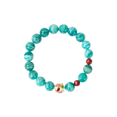 范李李智慧安宁朱砂斑马纹手链