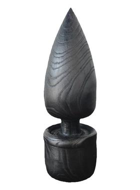 侘寂风软装实木制花瓶摆件花器台