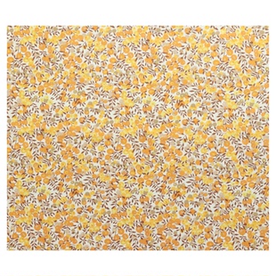 英国正品liberty面料100支lawn长纤棉手工清新服装布威尔特黄色系