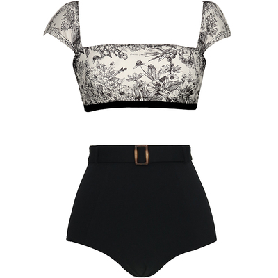 visualmood印花分体比基尼女套装