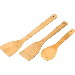 竹木锅铲木铲子不粘锅木铲炒菜竹铲无漆木铲勺子汤炒菜铲汤勺饭勺