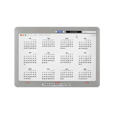 MIUCHO文档马年日历电脑壳2026