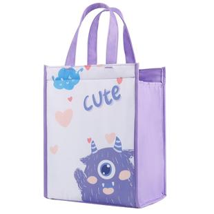 饭盒袋子小学生专用保温便当带饭手提包上班族手拎帆布大容量防水