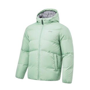 李宁男子运动羽绒服冬季新品加厚防风防泼水保暖连帽外套 AYMT061