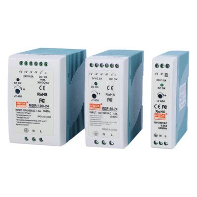 导轨开关电源MDR10W20W40W60W100W小型工业级电源5V12V24V48V