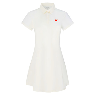 尤尼克斯YONEX2025新款羽毛球服连衣裙女速干运动POLO裙子训练服