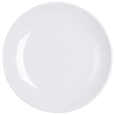 10个装仿瓷密胺餐具平盘菜盘饭店盖饭盘子圆形自助餐盘塑料盘商用