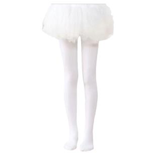 深圳校服小学女生舞蹈打底裤紧身加绒白色加厚保暖裤袜连体礼服配