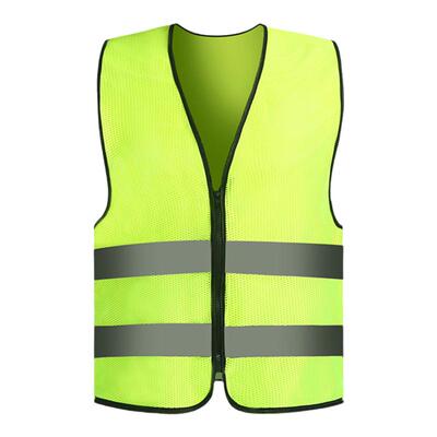 透气网反光背心马甲车检反光背心