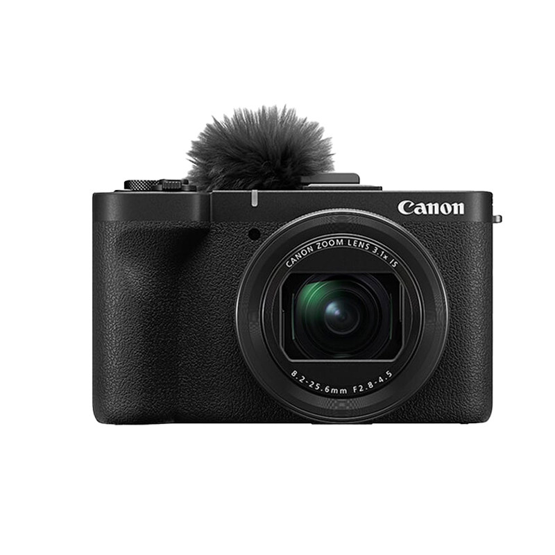 【自营】佳能 PowerShot V1直播美颜防抖4K60光学防抖卡片机相机