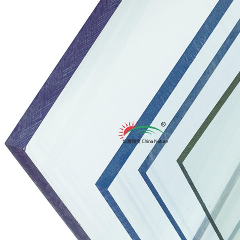 PC聚碳酸酯透明耐力板蓝色透光挡雨批发耐力板PCPC板透明遮阳采光