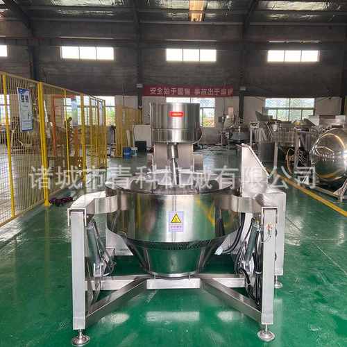 青科供应预制菜加工流水线 全自动电磁行星搅拌炒锅 果酱行星搅拌