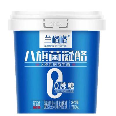 兰格格760g桶装八旗菌凝酪低温奶