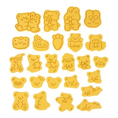 卡通熊兔子饼干模具宠物零食烘焙