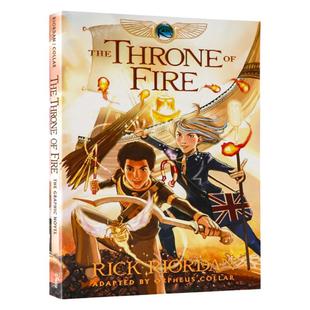 埃及守护神系列2 凯恩与烈焰王座漫画小说英文原版 The Kane Chronicles Book1The Red Pyramid The Graphic Novel 章节桥梁小说