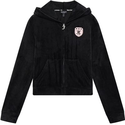 JuicyCouture橘滋连帽丝绒外套