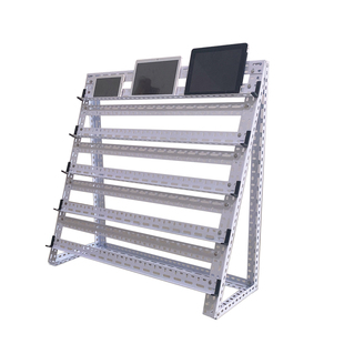 多台手机支架工作室多用途桌面手游架子多层多机位手机落地放置架