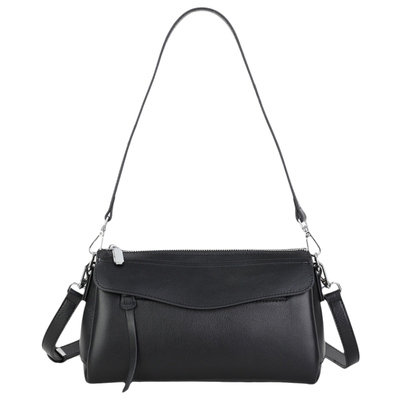 丝芙伦头层牛皮腋下单肩斜挎小包