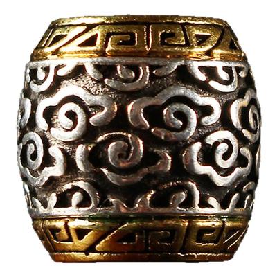 藏银鼓珠桶珠隔珠佛珠文玩配饰珠