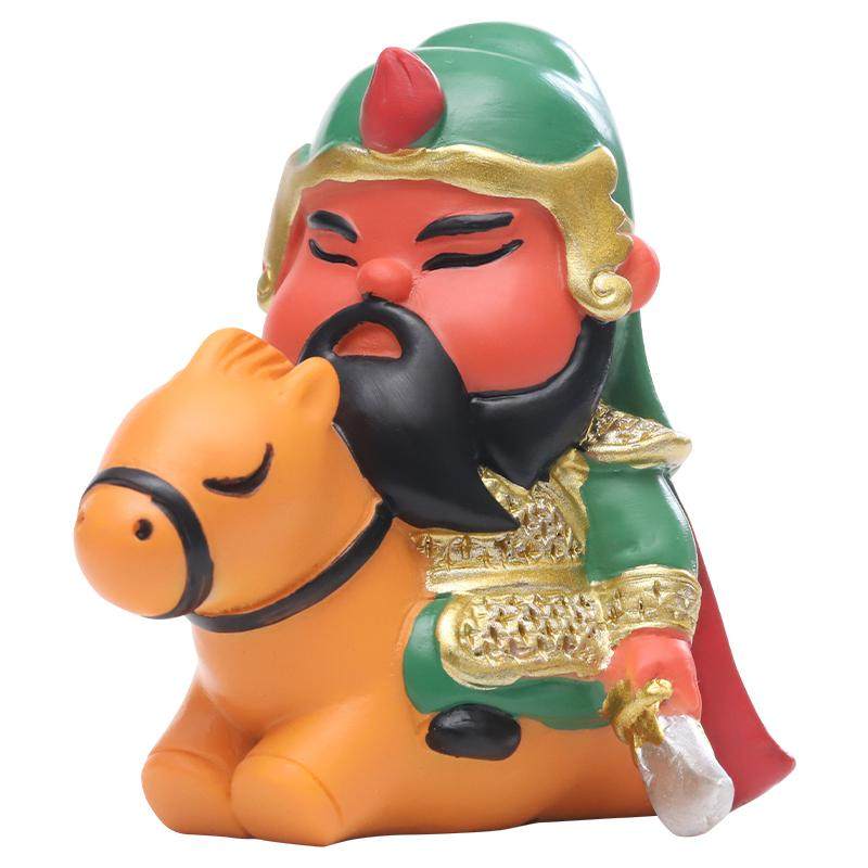 关圣帝君盲盒摆件创意财神关公办公桌面装饰泉州文创旅游纪念礼物