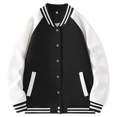 班尼路S&K系列撞色棒球服女2025新款秋季韩版休闲宽松夹克衫外套N