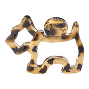 AGATHA/瑷嘉莎流光系列小狗发夹鲨鱼夹法式抓夹轻奢新年礼物