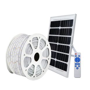 太阳能led灯带户外防水别墅氛围阳台外墙装饰屋檐花园庭院软灯条