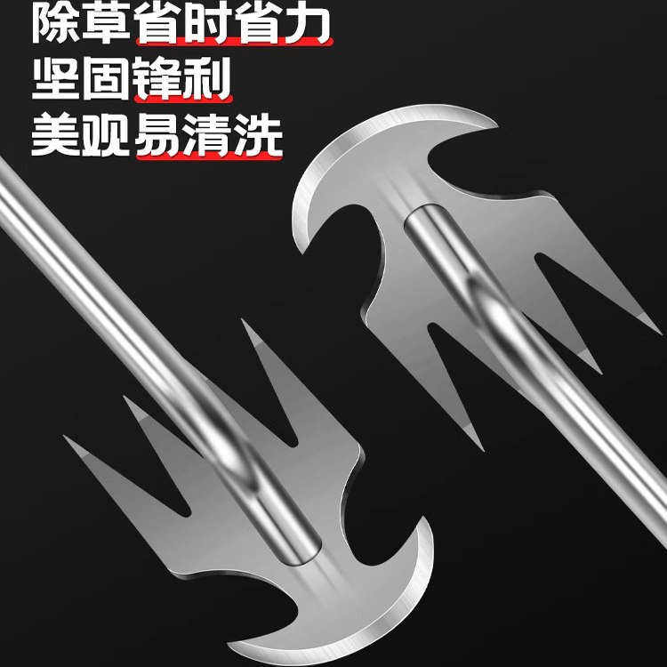 新款除草神器连根工具多功能拔草耙子菜园铲松土挖野菜小锄头铲子